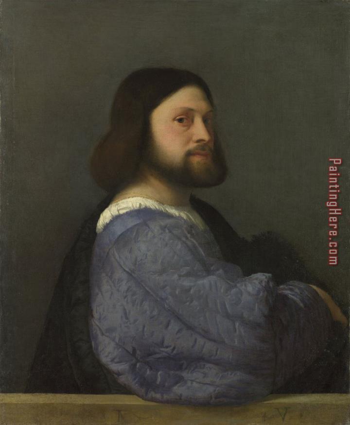 Titian Man With A Quilted Sleeve